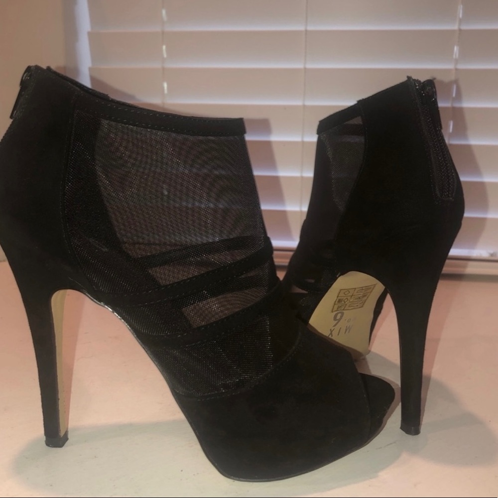 Mesh Bootie heels